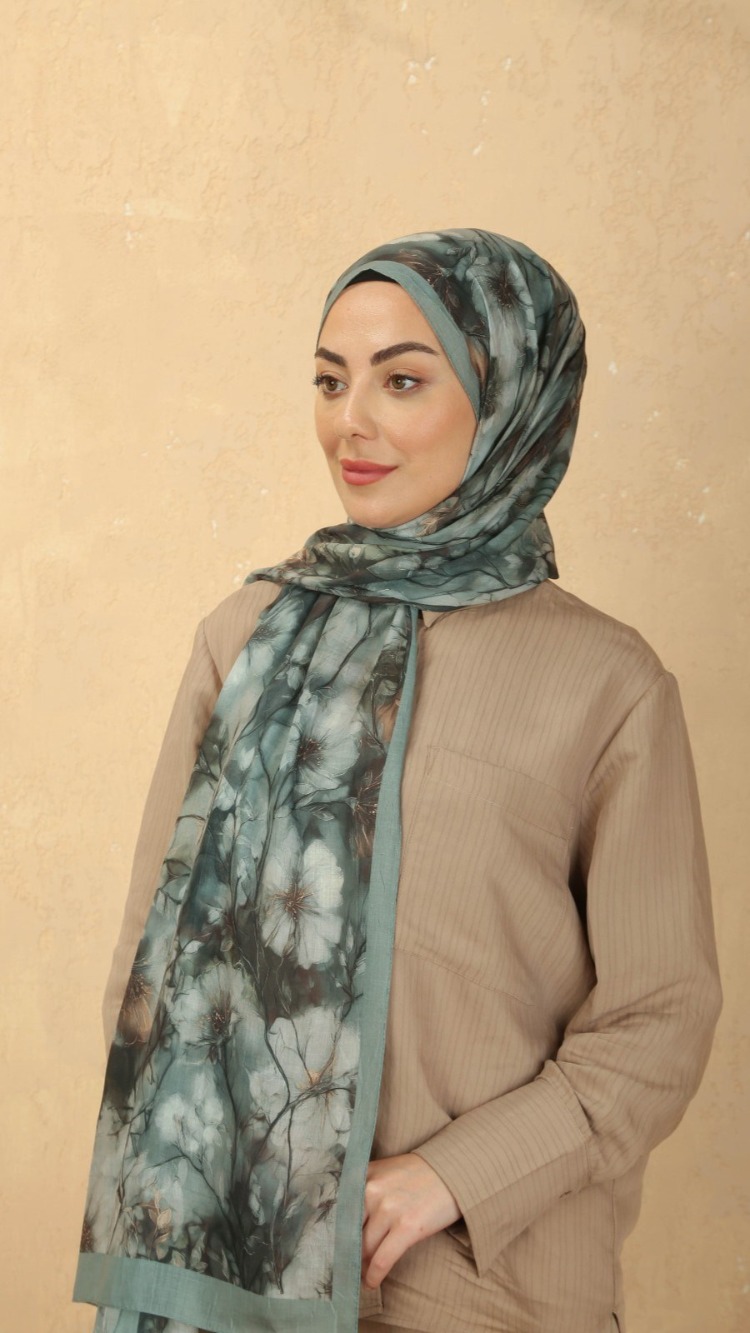 LOCELLA VUAL KRAŞ  MİNT YEŞİLİ ŞAL
