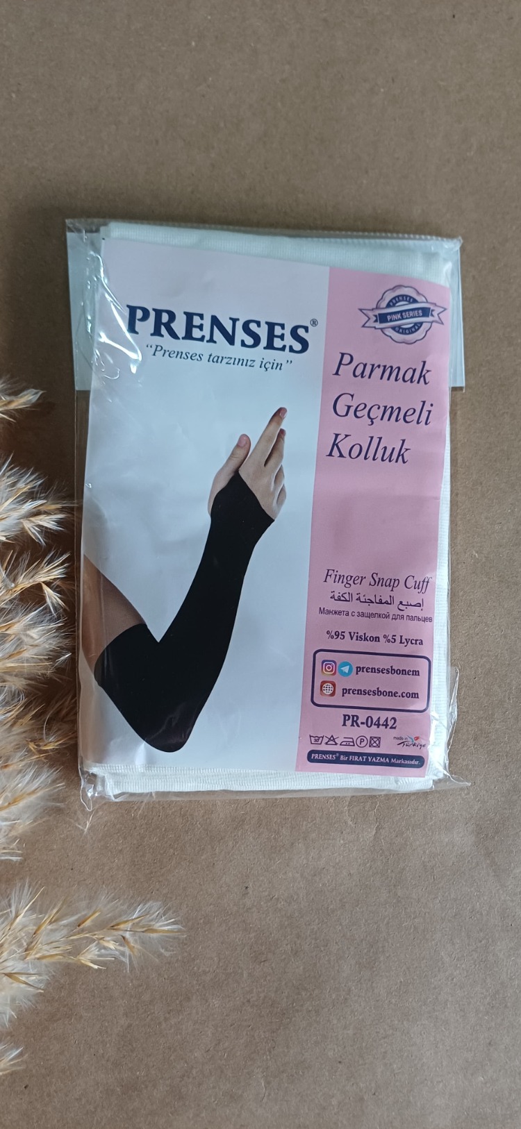 PARMAK GEÇMELİ KOLLUK - KREM