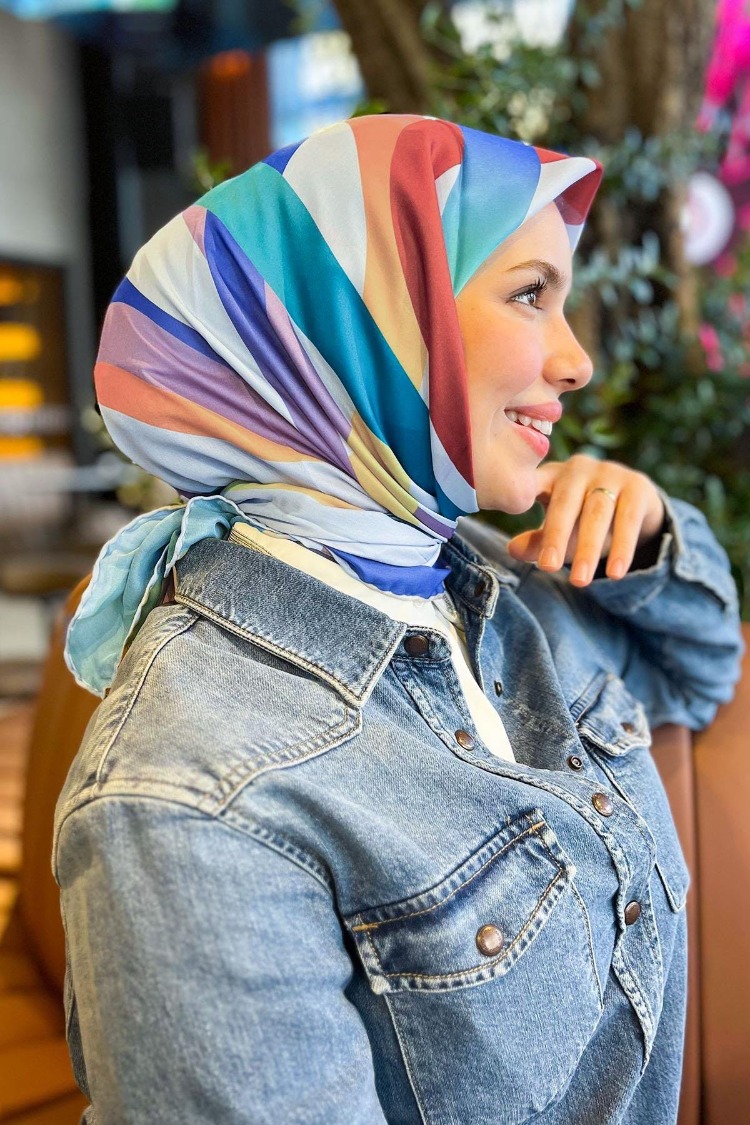 FRESH PAMUK GÖKKUŞAĞI ESİNTİSİ EŞARP