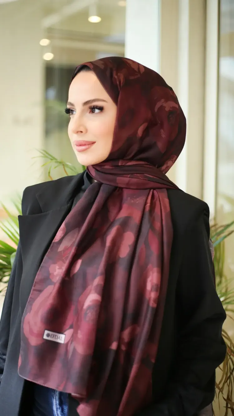 ROSA İTHAL İPLİK SOFT  BORDO ŞAL