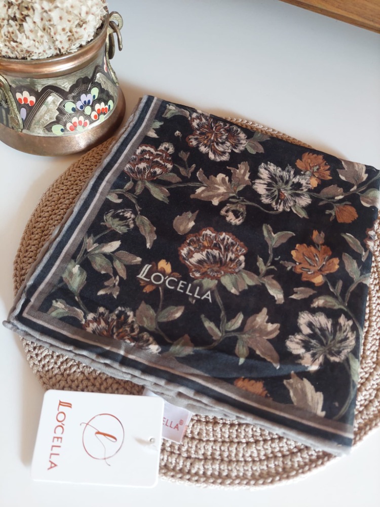 LOCELLA ARTE SOFT PAMUK SİYAH EŞARP
