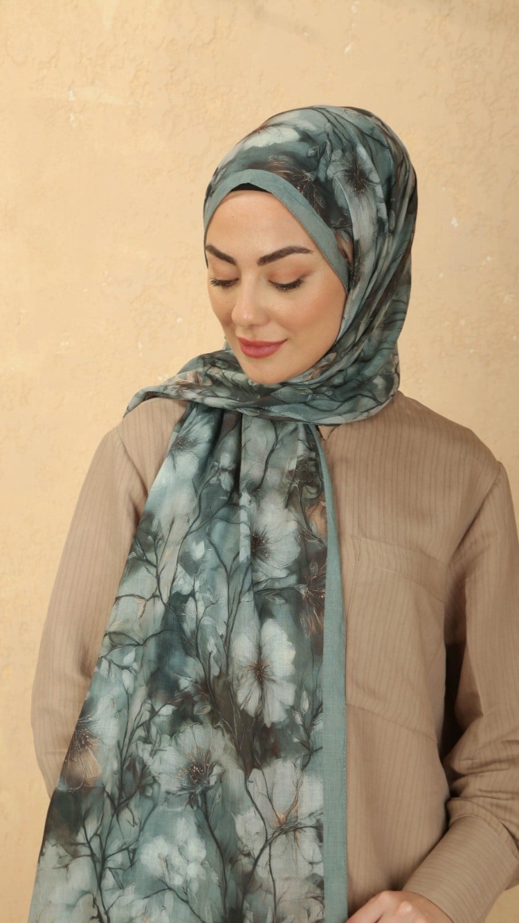 LOCELLA VUAL KRAŞ  MİNT YEŞİLİ ŞAL