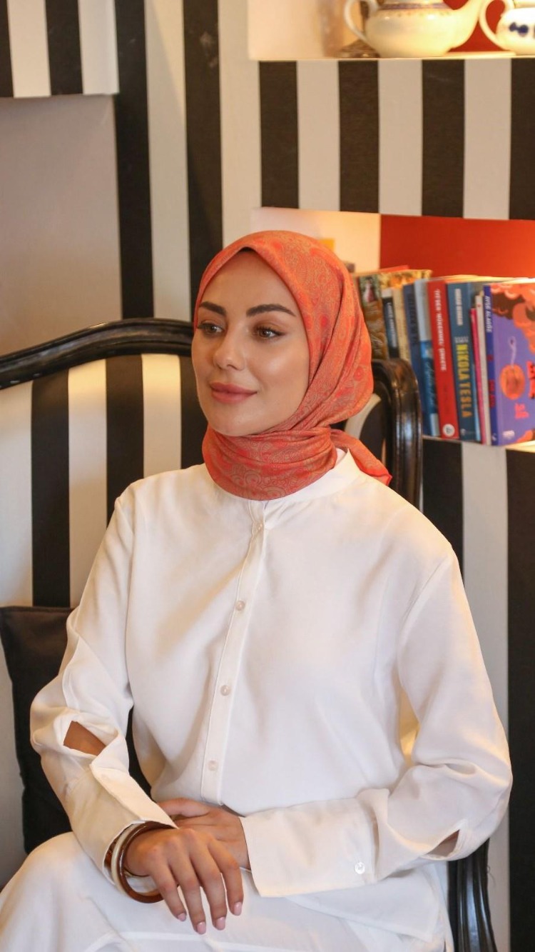 LOCELLA PAMUK VUAL FUŞYA-KAHVE EŞARP