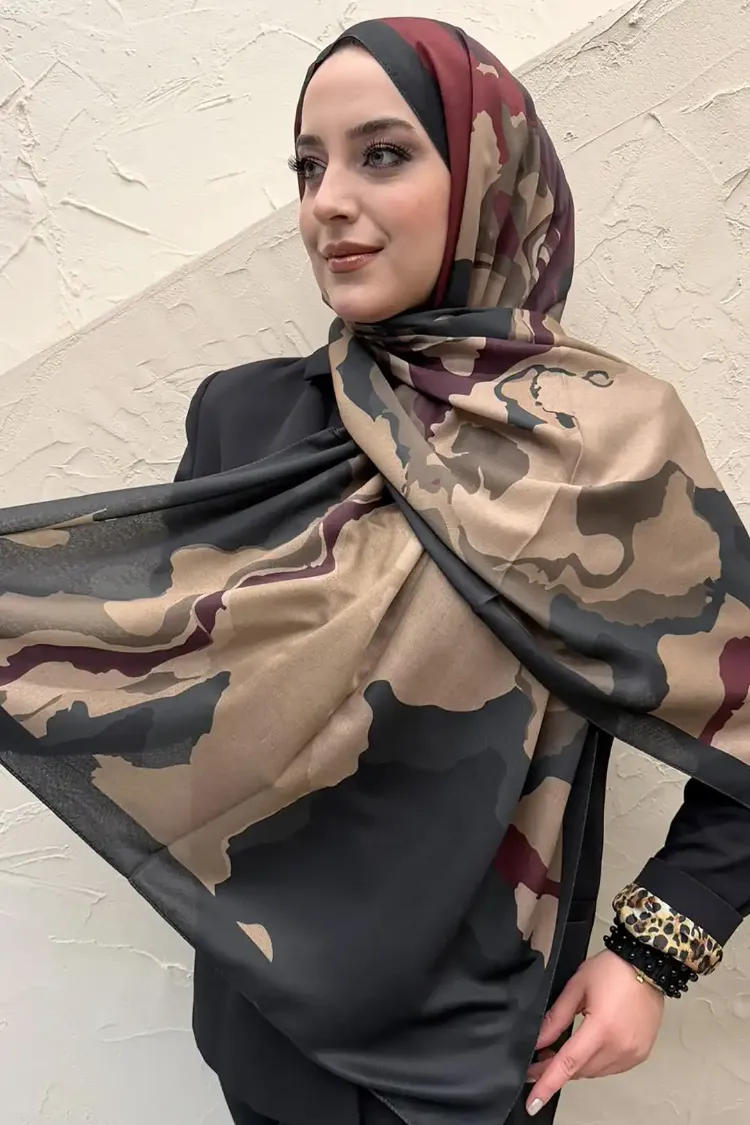 SOYUT DESEN VUAL SOFT SİYAH ŞAL