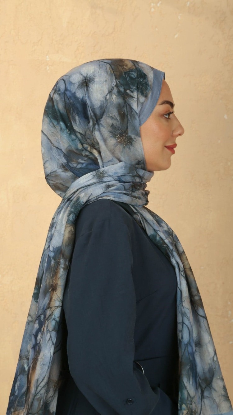 LOCELLA VUAL KRAŞ MAVİ ŞAL
