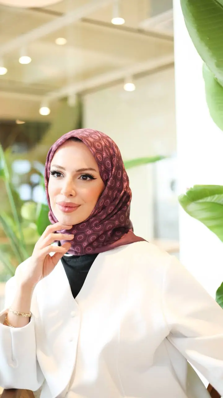 MOSAİC SOFT PAMUK MÜRDÜM EŞARP
