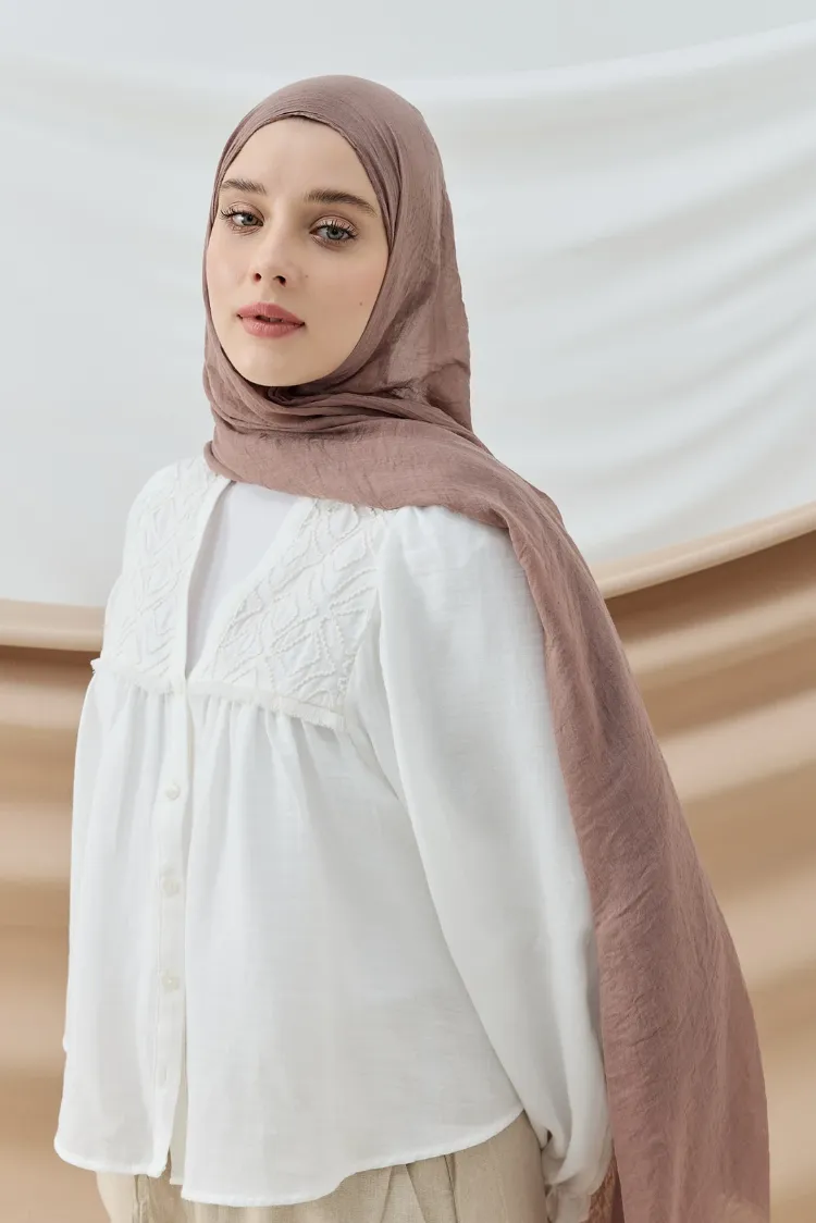 AYA SERİSİ TOZLU KAHVE ŞAL