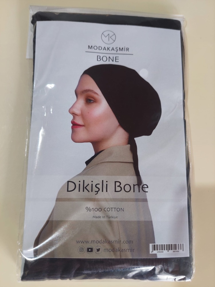 MODAKAŞMİR DİKİŞLİ SİYAH BONE