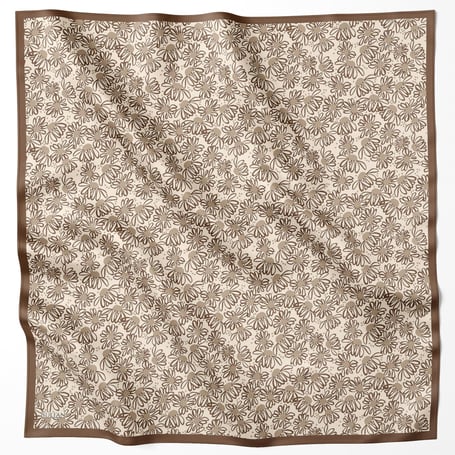 FRESH PAMUK NUDE FLORAL EŞARP