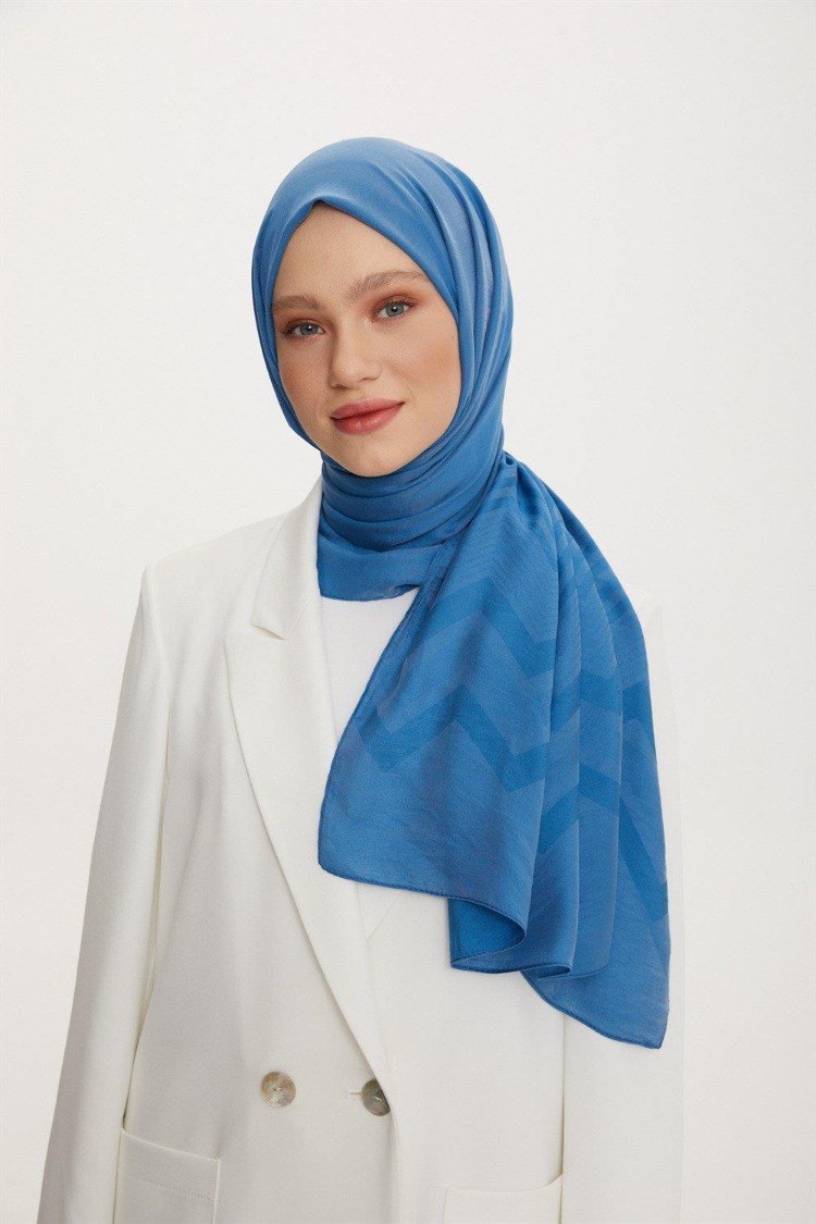 ARMİNE TREND OUTLET İNDİGO ORGANİK KOTON ŞAL