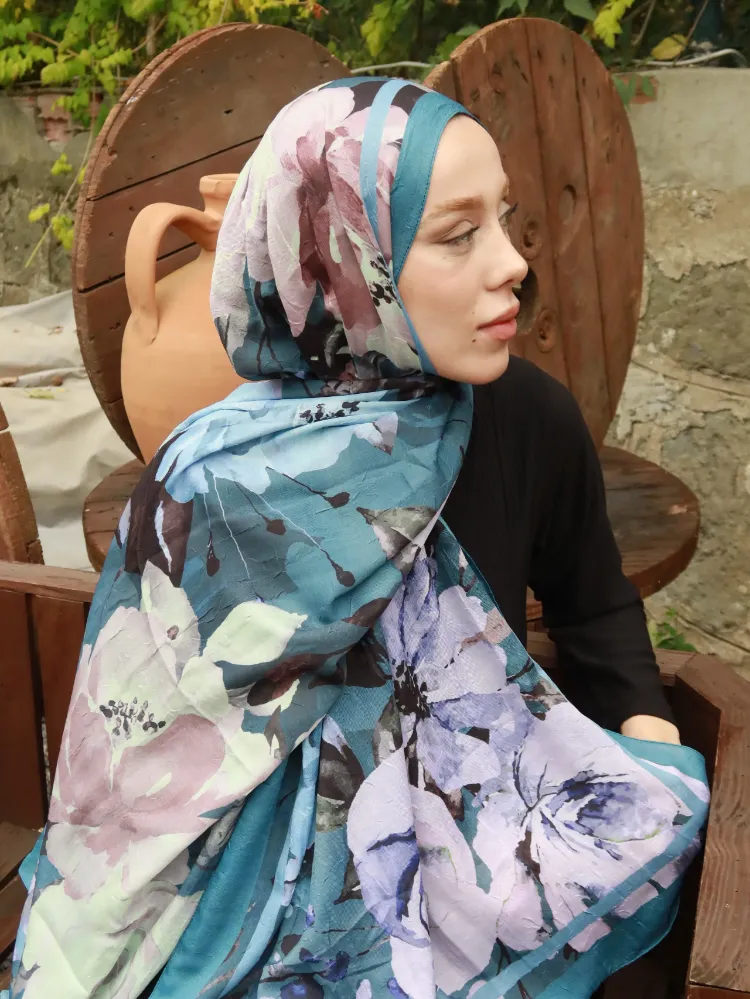 BLOOM DESEN PETROL BAMBU KRAŞ ŞAL