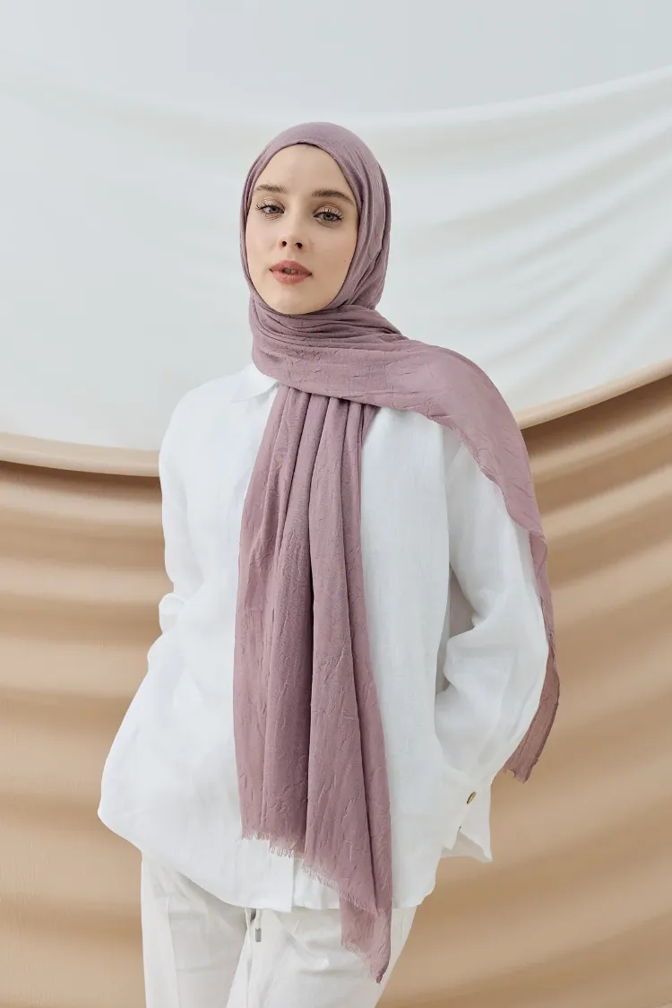DÜZ BAMBU KRAŞ VİNTAGE ROSE ŞAL