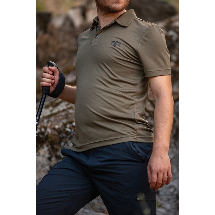 HUĞLU OUTDOOR POLO YAKA TİŞÖRT- HAKİ