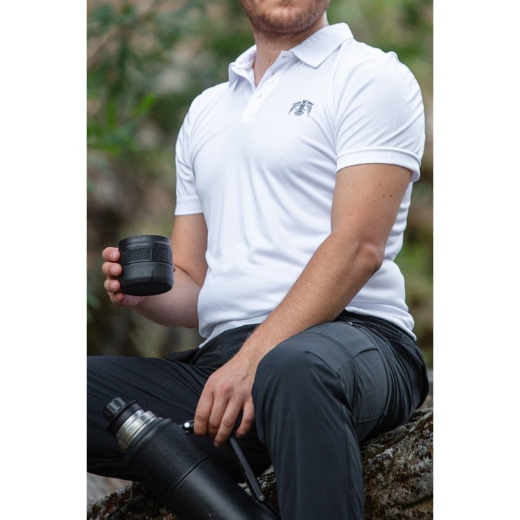 HUĞLU OUTDOOR POLO YAKA TİŞÖRT- BEYAZ