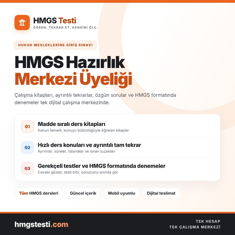 HMGS Hazırlık Merkezi Üyeliği