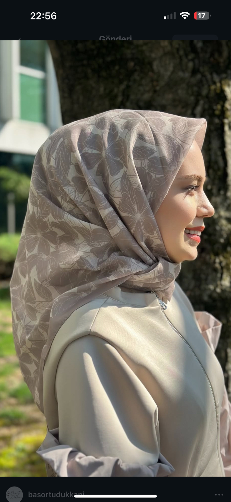 Floria Touch Eşarp ( Bej )