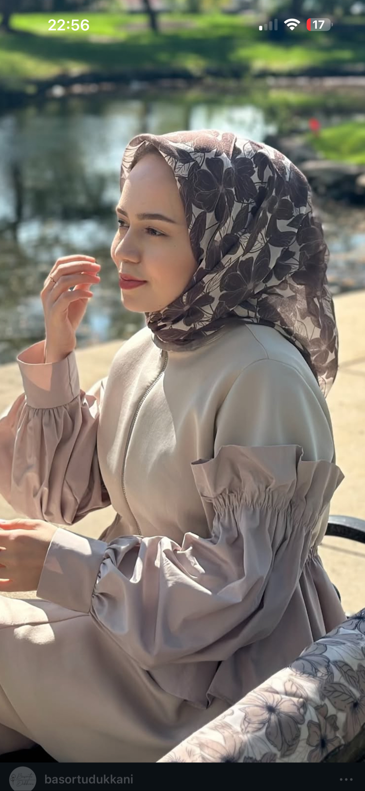 Floria Touch Eşarp ( Çikolata )