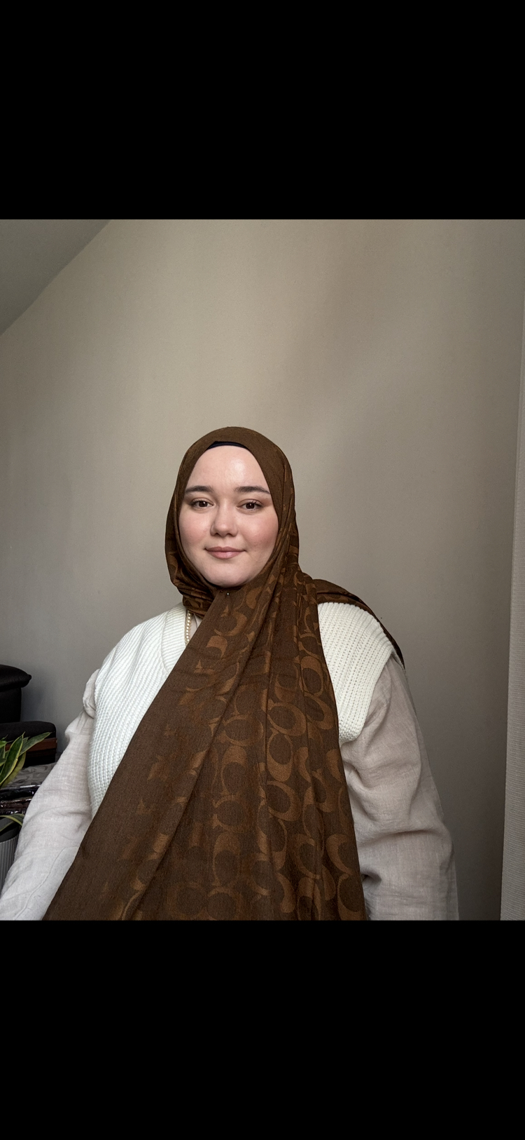 Camel kahve yün ipek şal