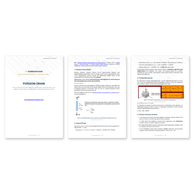 Poisson Oranı – PDF Doküman (Humbarahane)
