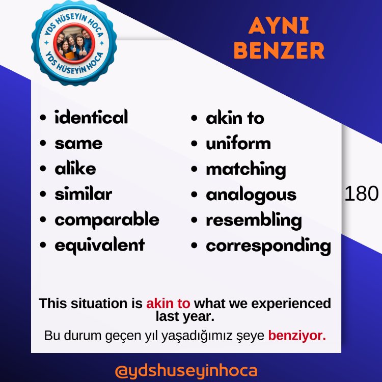 200 İLERİ DÜZEY EŞANLAM KARTI