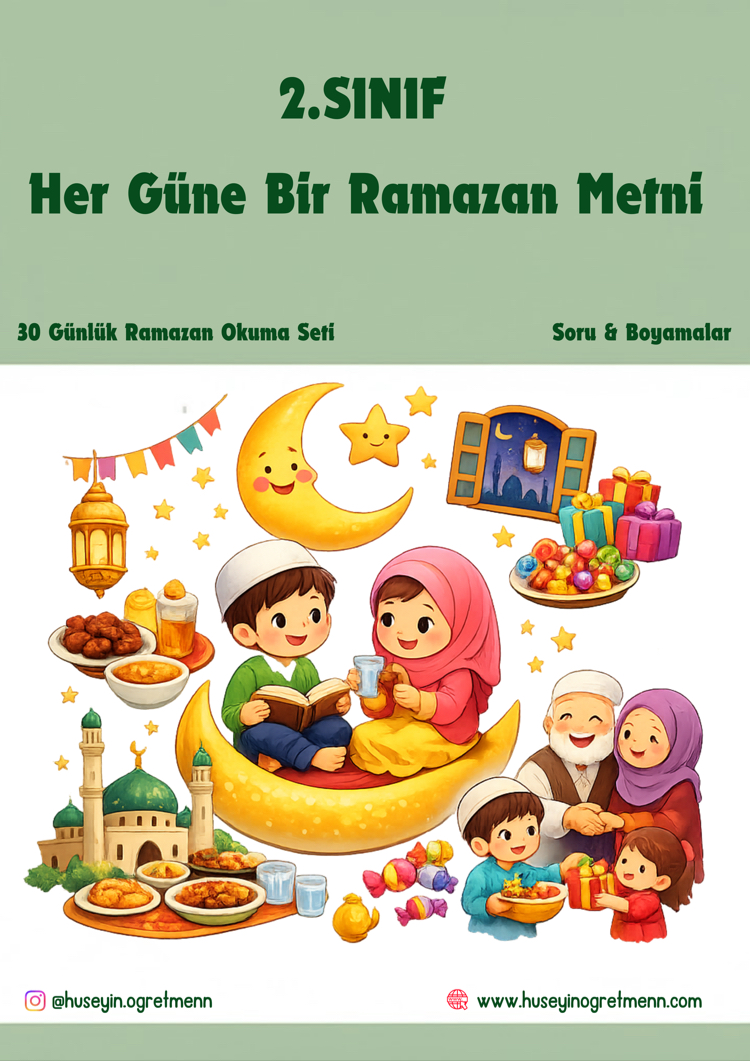 2.Sınıflar Her Güne Bir Ramazan Metni(30 Tane Metin)