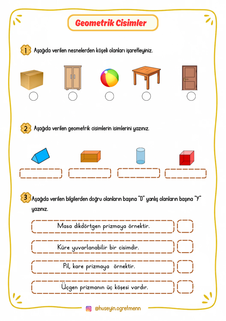 2. Sınıf Matematik Yaz Tatili Tekrar Çalışmaları