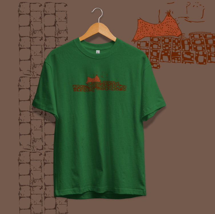 Çatalhöyük Haritası Unisex Oversize Tişört