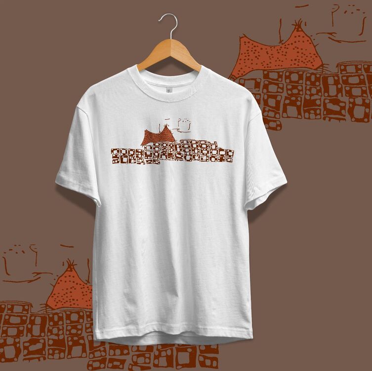 Çatalhöyük Haritası Unisex Oversize Tişört