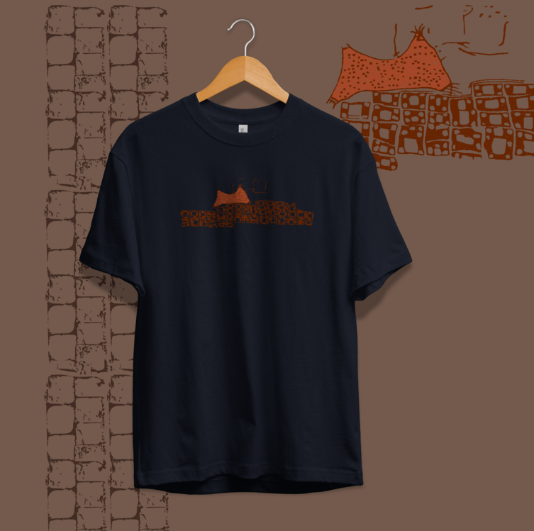 Çatalhöyük Haritası Unisex Oversize Tişört