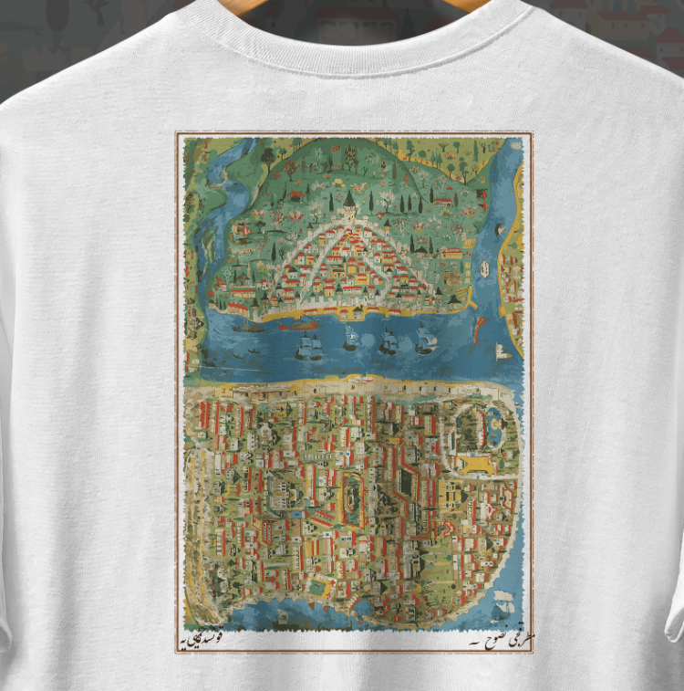 Sagalassos Çeşmesi Figürlü Unisex Oversize Tişört