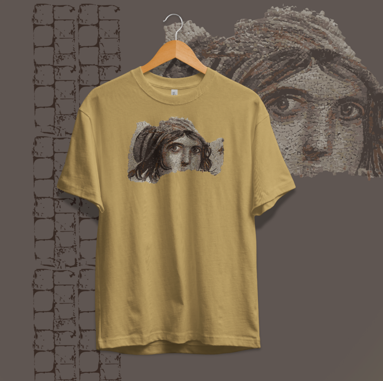 Zeugma Çingene Kızı Mozaiği Oversize Unisex Tişört