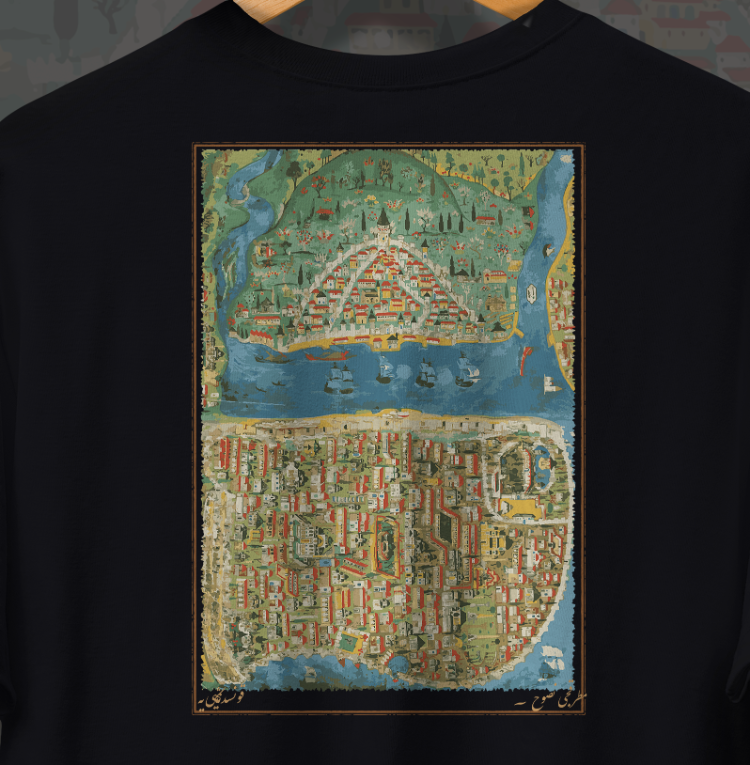 Sagalassos Çeşmesi Figürlü Unisex Oversize Tişört