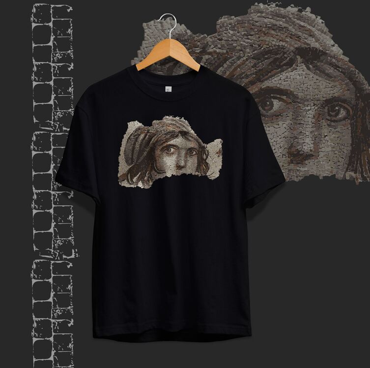 Zeugma Çingene Kızı Mozaiği Oversize Unisex Tişört