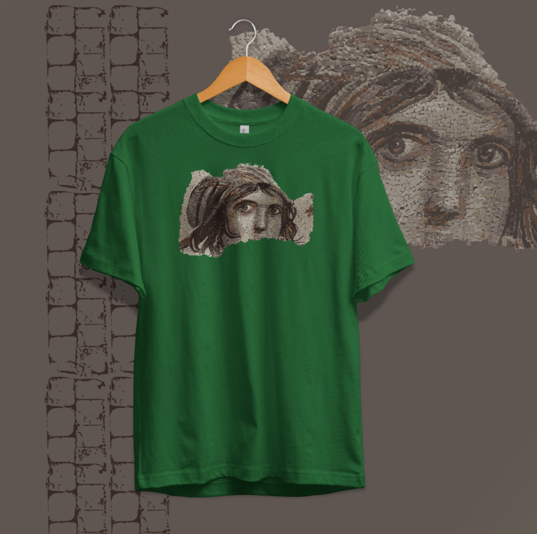 Zeugma Çingene Kızı Mozaiği Oversize Unisex Tişört