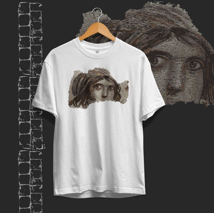 Zeugma Çingene Kızı Mozaiği Oversize Unisex Tişört