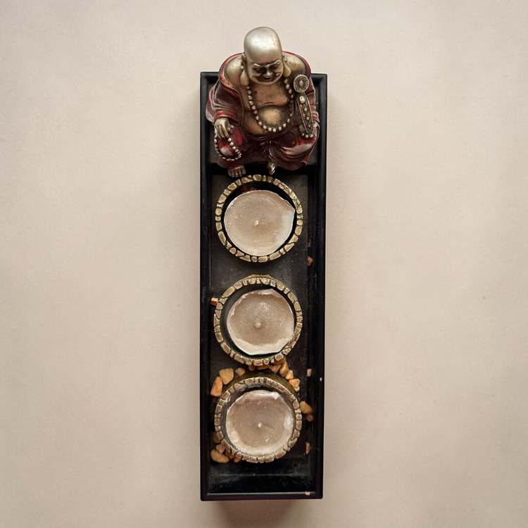 Budhha 3lü tealight mumluk