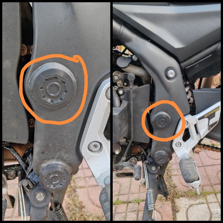 voge ds525x gövde tapa tıpa üst