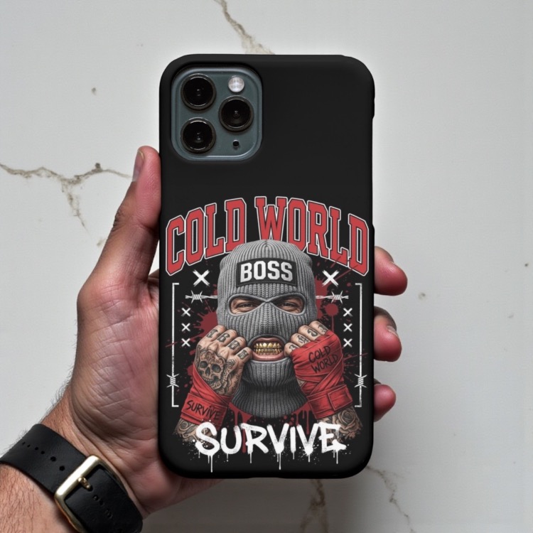 iPhone Uyumlu Cold World Tasarımlı Kılıf