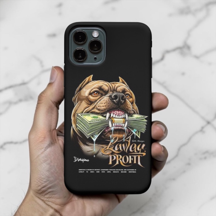 iPhone Uyumlu Alfa Pitbull Tasarımlı Kılıf