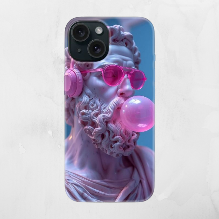 iPhone Uyumlu Vaporwave Zeus Tasarımlı Kılıf