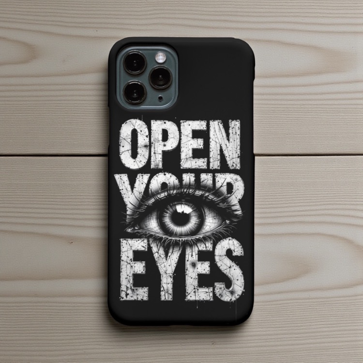 iPhone Uyumlu Open Your Eyes Tasarımlı Kılıf