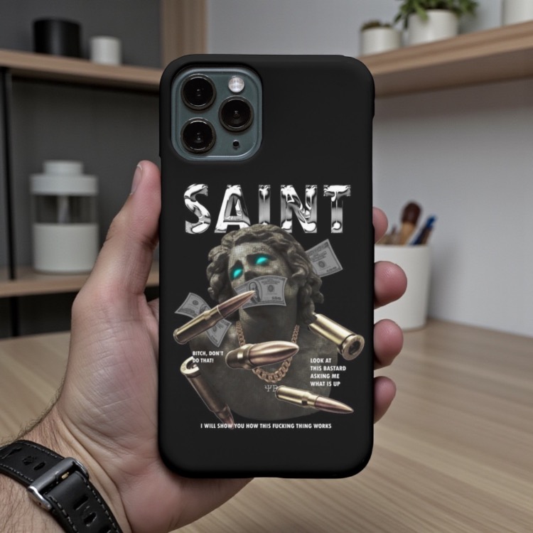 iPhone Uyumlu Saint Tasarımlı Kılıf