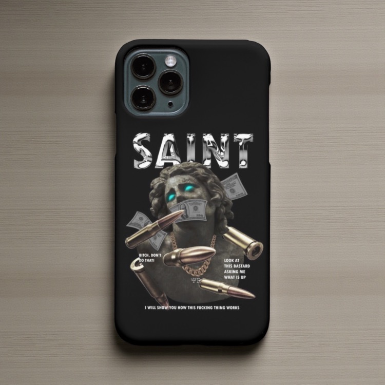 iPhone Uyumlu Saint Tasarımlı Kılıf