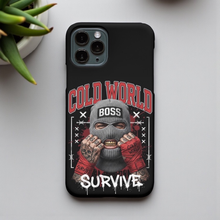 iPhone Uyumlu Cold World Tasarımlı Kılıf
