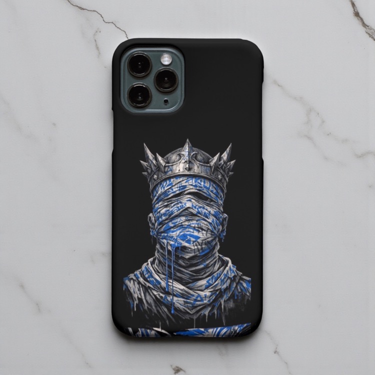 iPhone Uyumlu Taçlı Mumya Tasarımlı Kılıf
