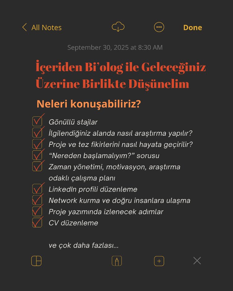 Biyoloğunuzla Online Görüşme