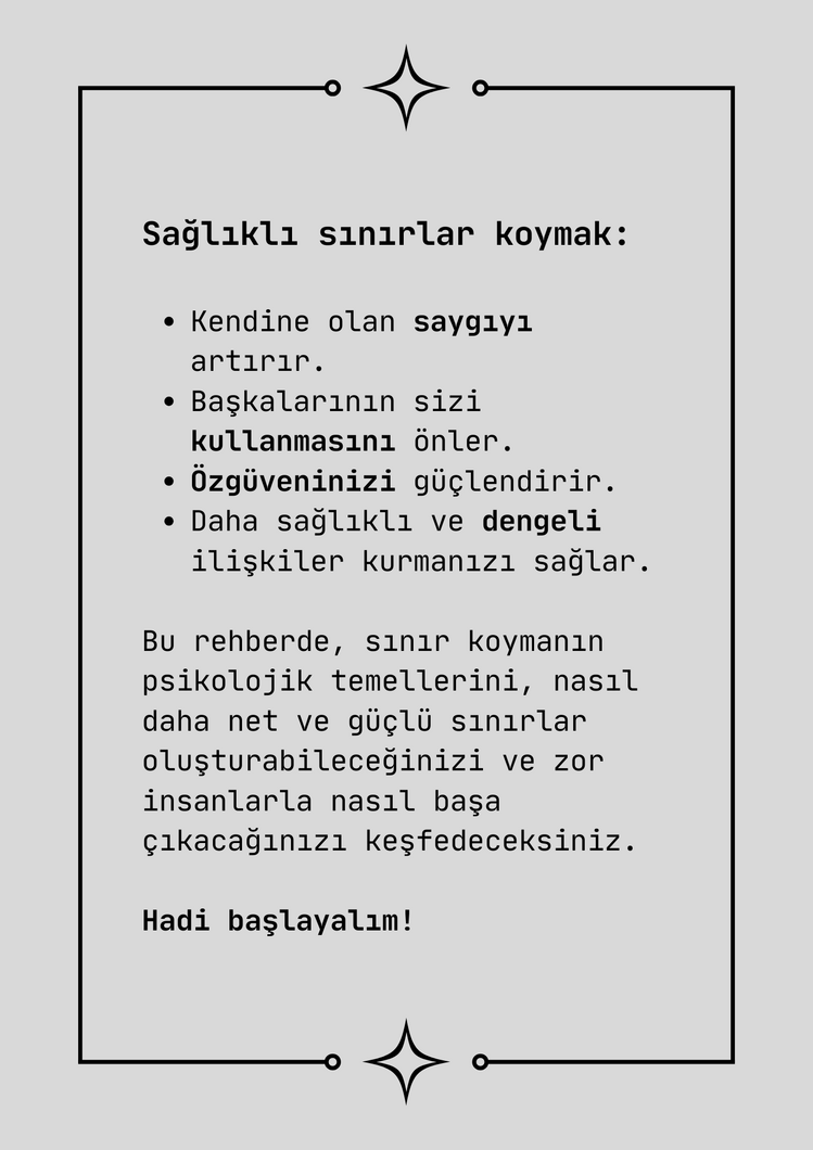 Sınır Koyma Rehberi