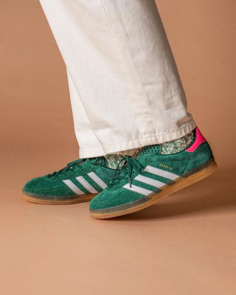 Gazelle Indoor Collegiate Green Pink