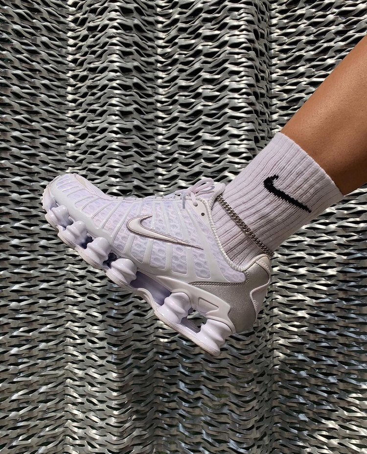 Shox TL White Metallic Silver