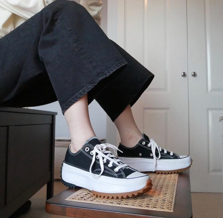 Converse Run Star Hike Low Black White